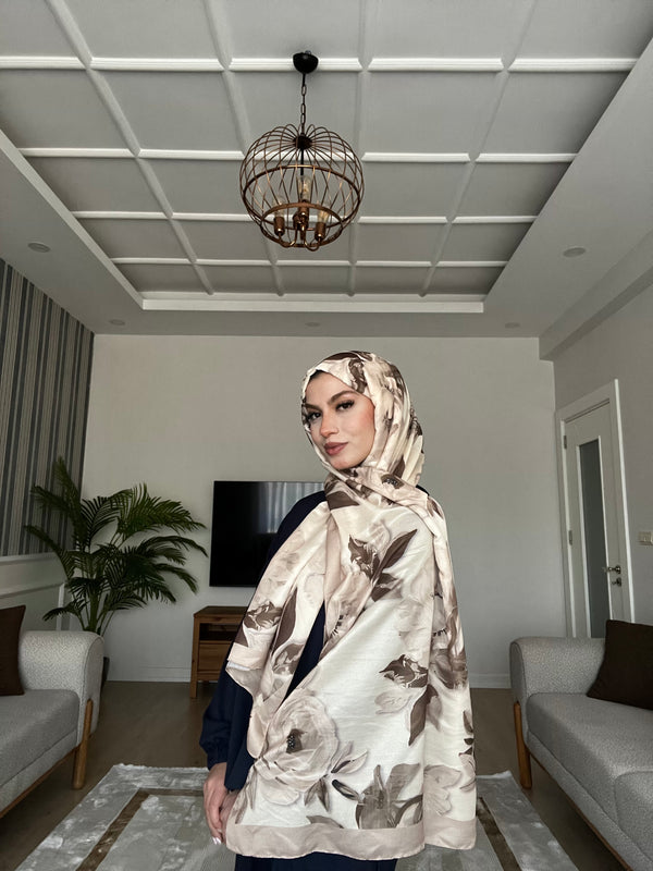 Azalea Soft Şal-Bej/Kahverengi