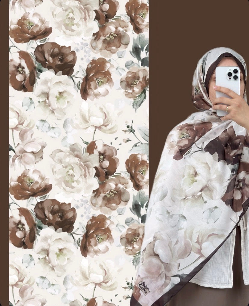 Rose Pamuk Şal