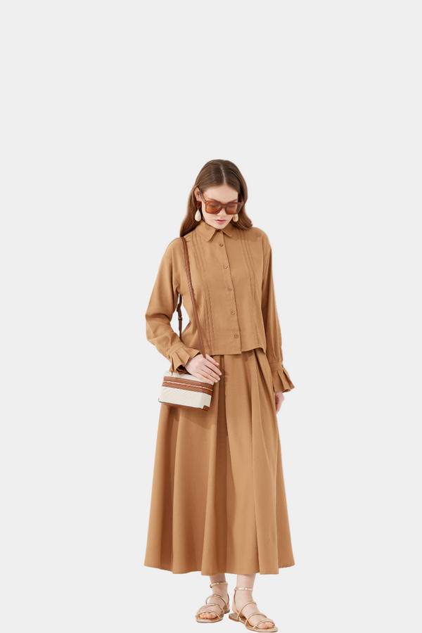 Nervürlü Keten Takım