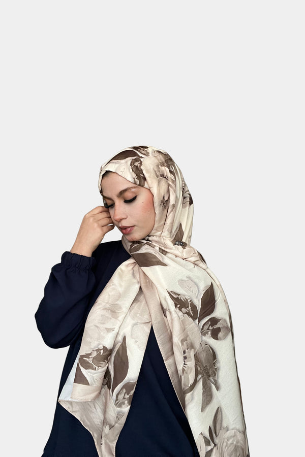 Azalea Soft Şal-Bej/Kahverengi