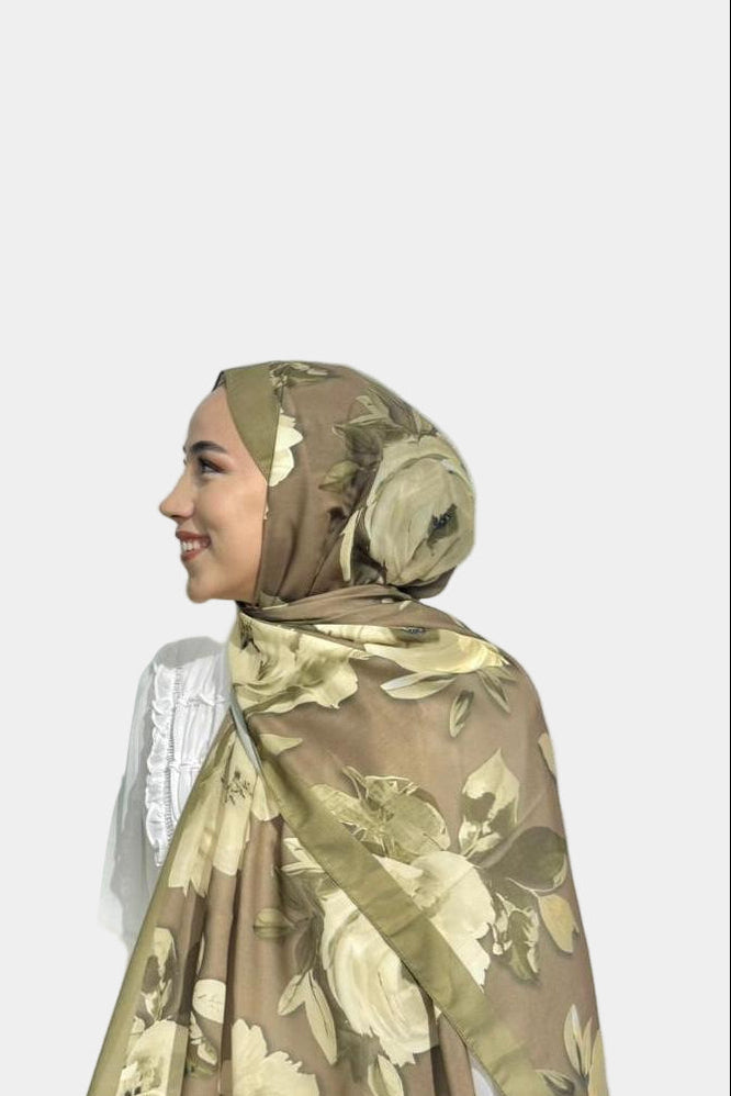 Azalea Soft Şal-Yağ Yeşili