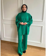 Balon Kol Triko Takım-Yeşil