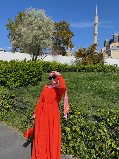 Riqastyle Keten Gömlek Elbise