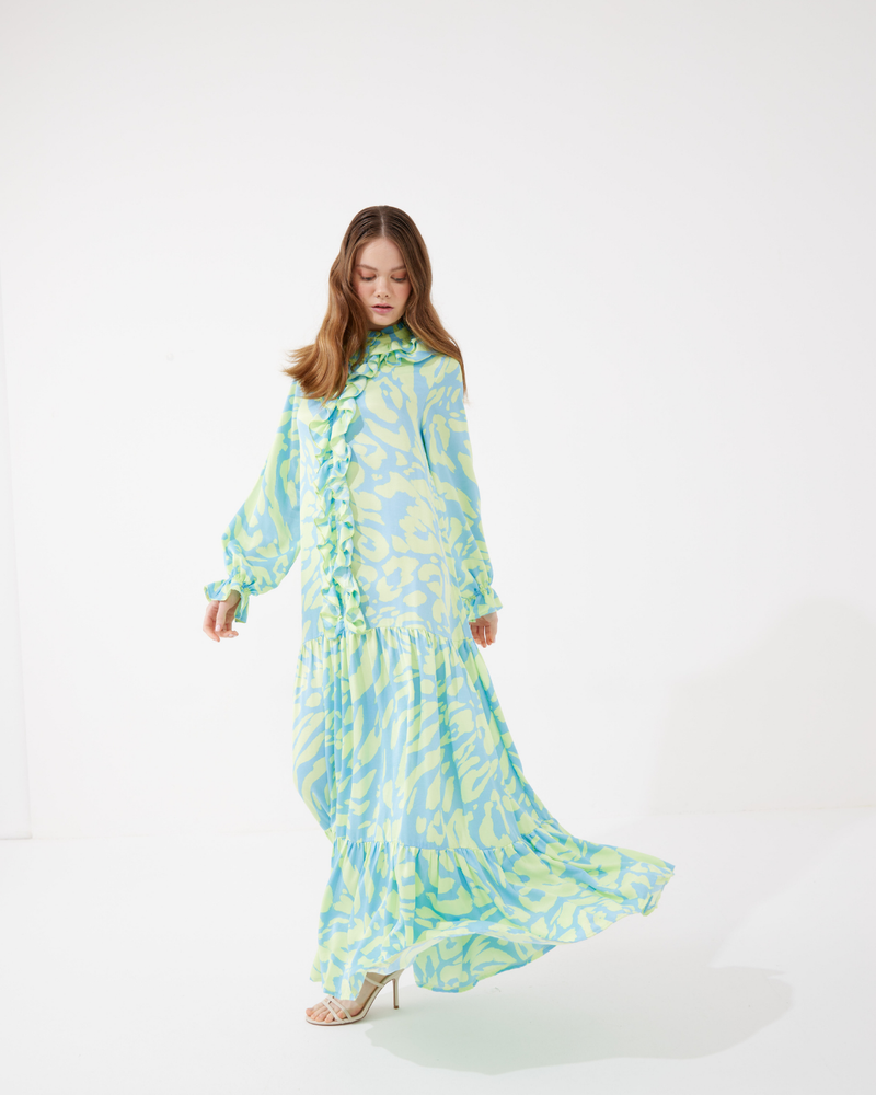 Patı Volanlı Elbise