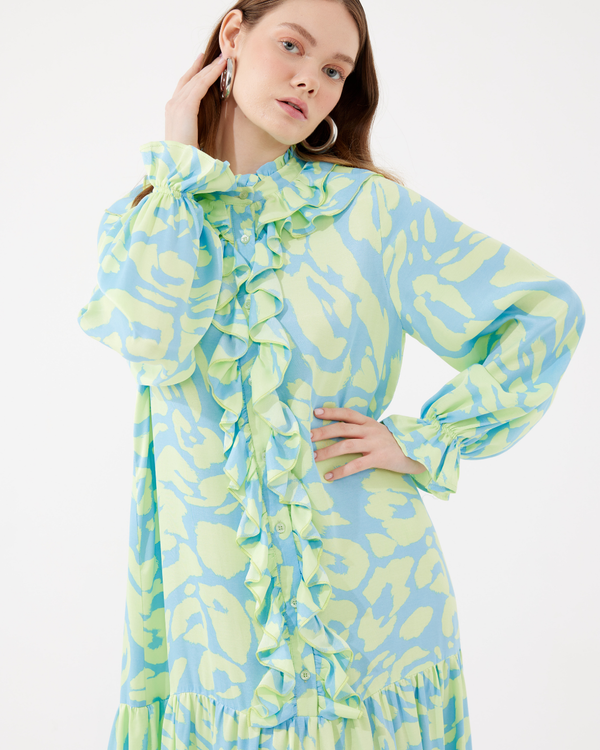 Patı Volanlı Elbise