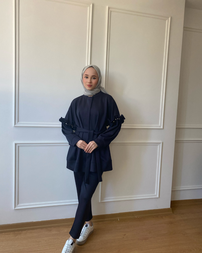 Kolları İnci Detaylı Scuba Takım