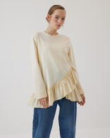 İki İplik Fırfırlı Sweat