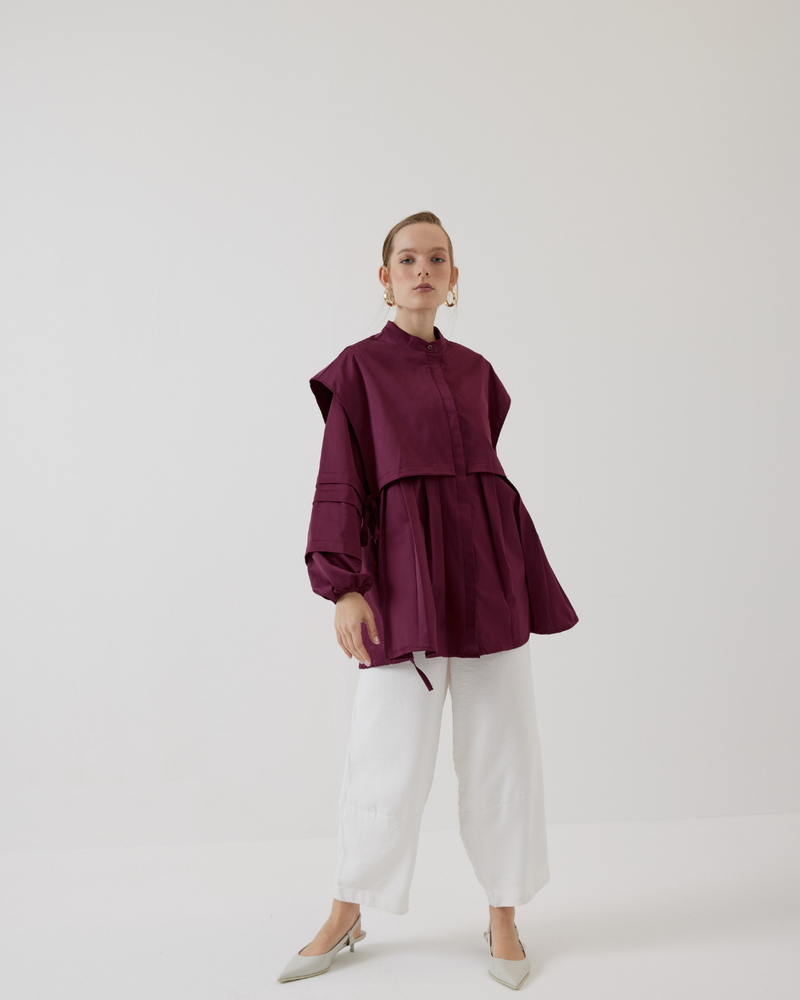 Yelekli Poplin Gömlek