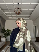 Azalea Soft Şal-Vizon/Yeşil