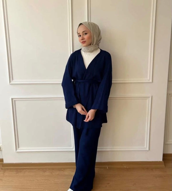 Triko Kimono Takım-Lacivert