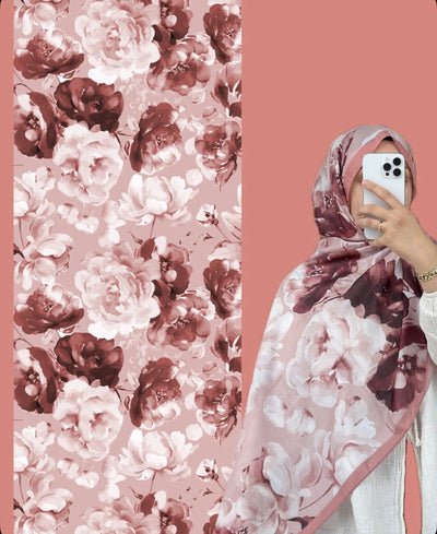 Rose Pamuk Şal