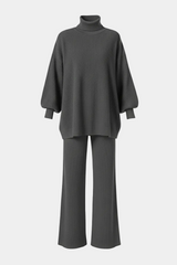 Balon Kol Triko Takım-Füme