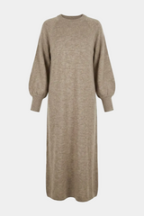 Balon Kol Triko Elbise-Vizon