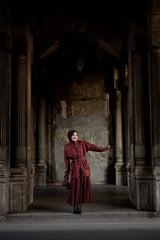 Etnik Desen Biyeli Ceket