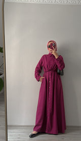 Riqastyle Keten Gömlek Elbise