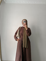 Riqastyle Keten Gömlek Elbise