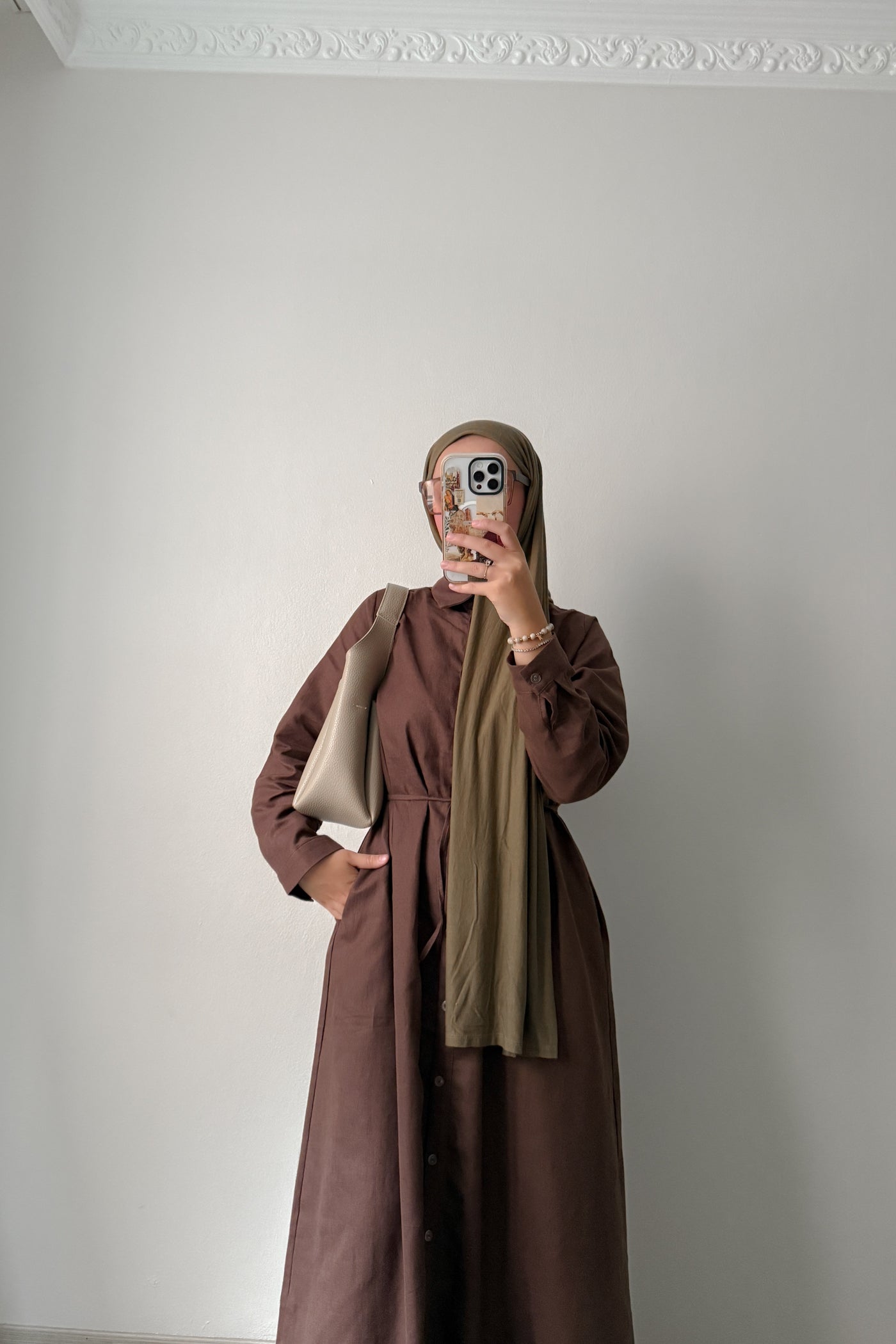 Riqastyle Keten Gömlek Elbise