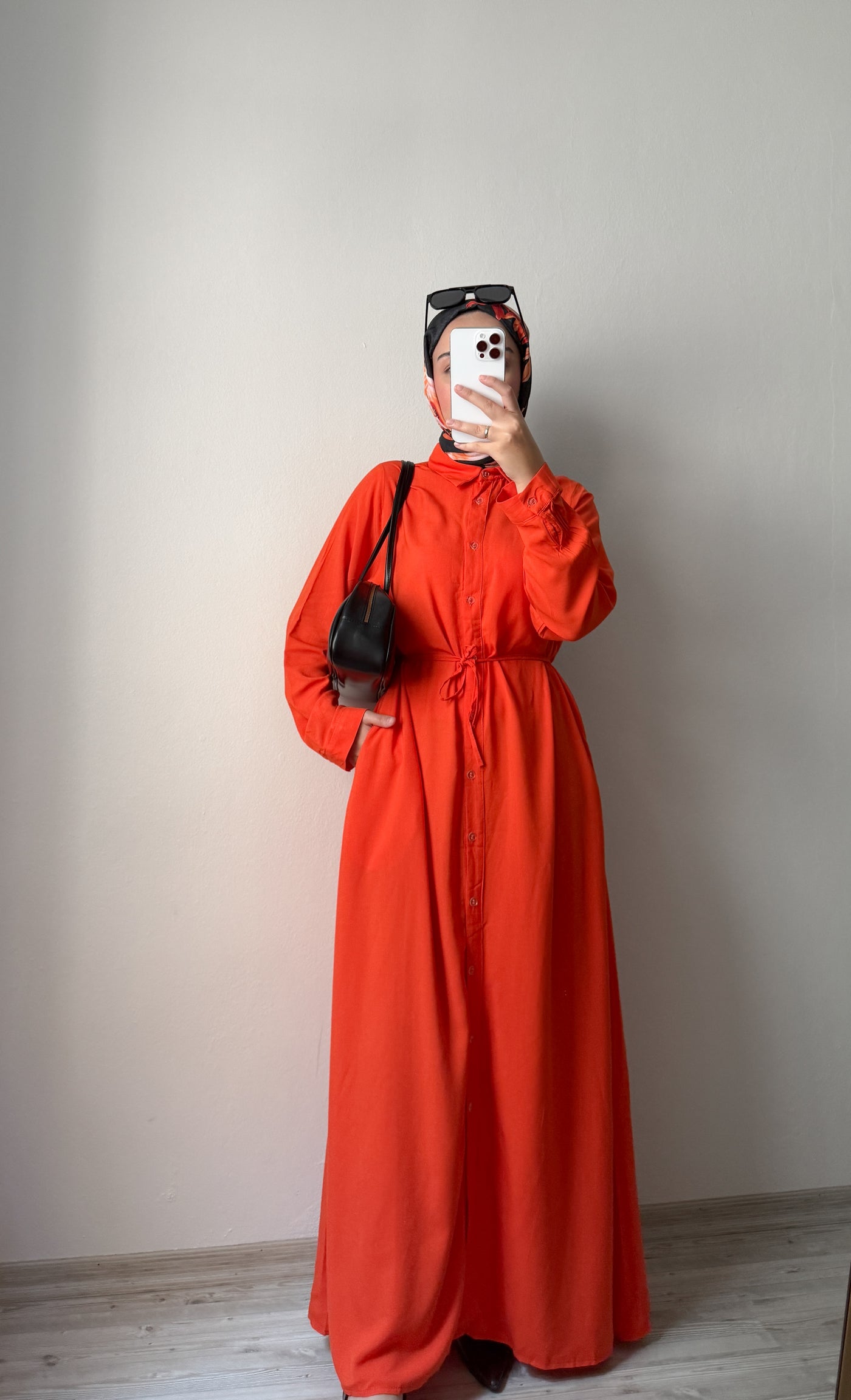 Riqastyle Keten Gömlek Elbise